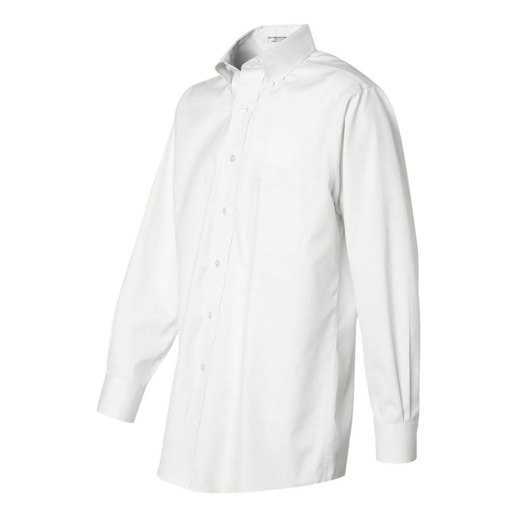 Van Heusen Men's White Non-Iron Pinpoint Dress Shirt