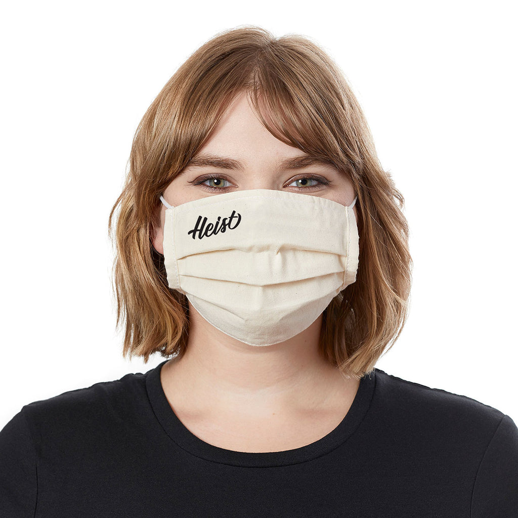 Leed's Natural Organic Cotton Pleated Mask