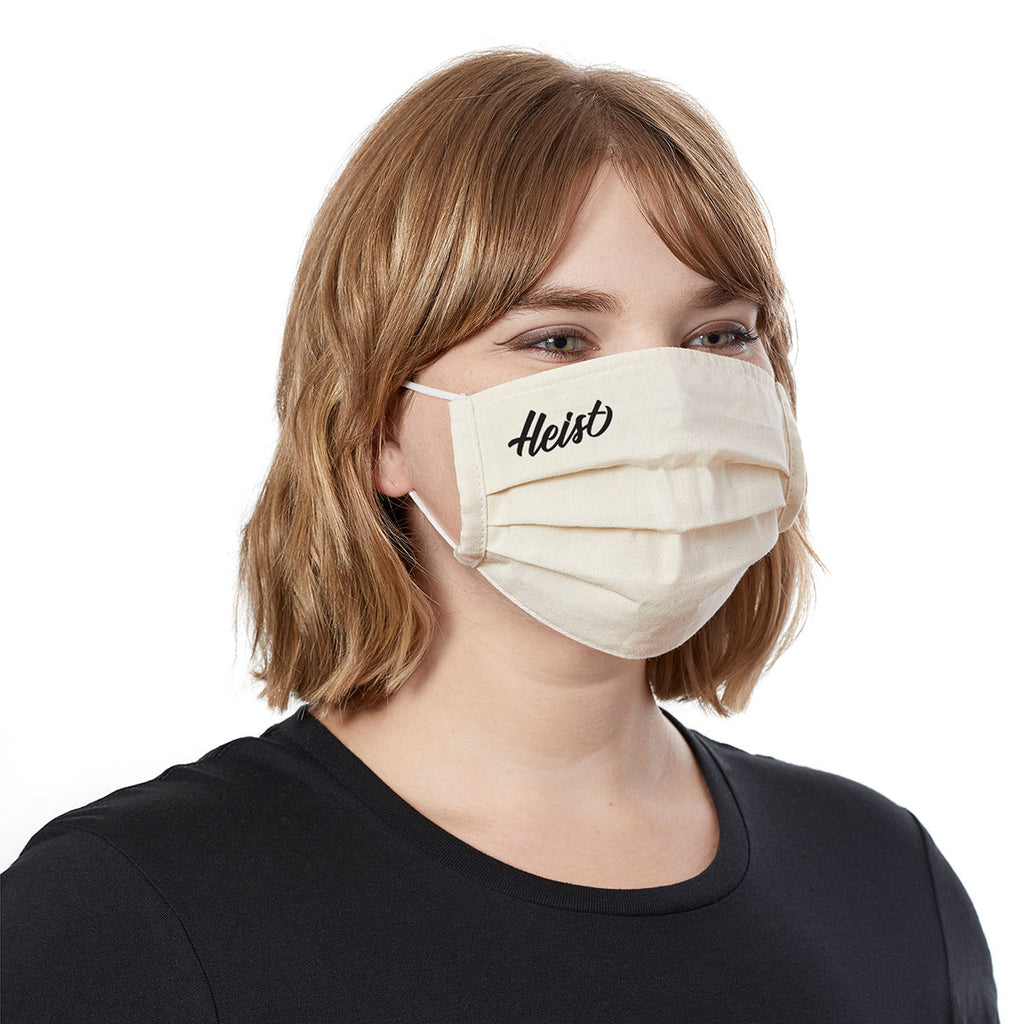 Leed's Natural Organic Cotton Pleated Mask