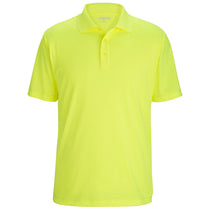 Edwards Men's High Visibility Lime Mini-Pique Snag-Proof Polo