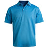 Edwards Men's Marina Blue Hi-Performance Mesh Short Sleeve Polo