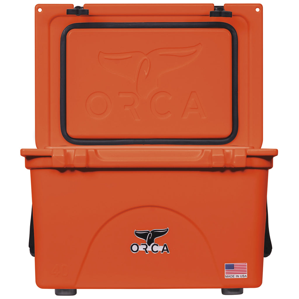 ORCA Blaze Orange 40 Quart Cooler