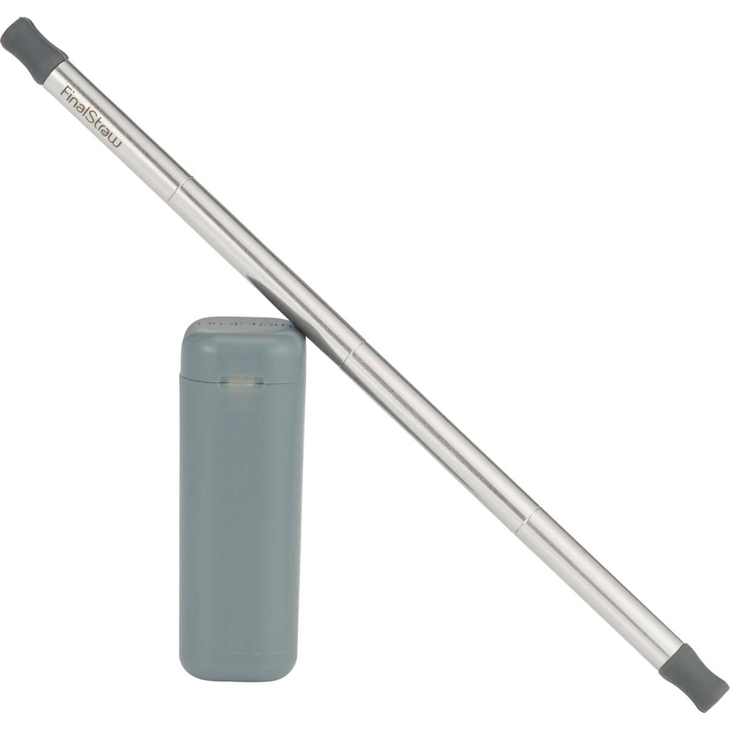 FinalStraw Grey Collapsible & Reusable Metal Straw