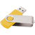 Leed's Yellow Rotate Flash Drive 8GB