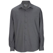 Edwards Men's Charcoal Pinpoint Oxford