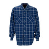 Vantage Men's True Navy/Light Grey Check Brewer Flannel Shirt