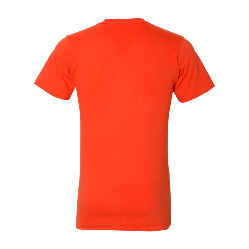 American Apparel Unisex Orange Fine Jersey Short Sleeve T-Shirt