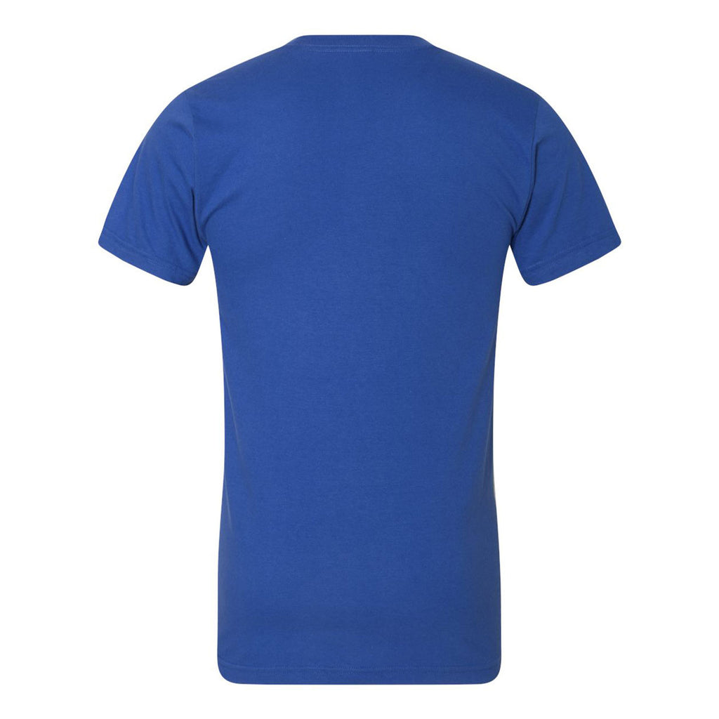 American Apparel Unisex Royal Blue Fine Jersey Short Sleeve T-Shirt
