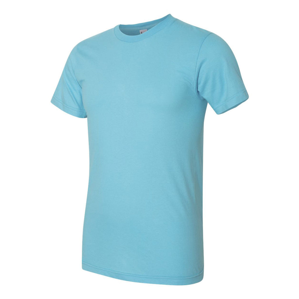 American Apparel Unisex Turquoise Fine Jersey Short Sleeve T-Shirt