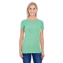 Threadfast Women's Green Triblend Short-Sleeve T-Shirt