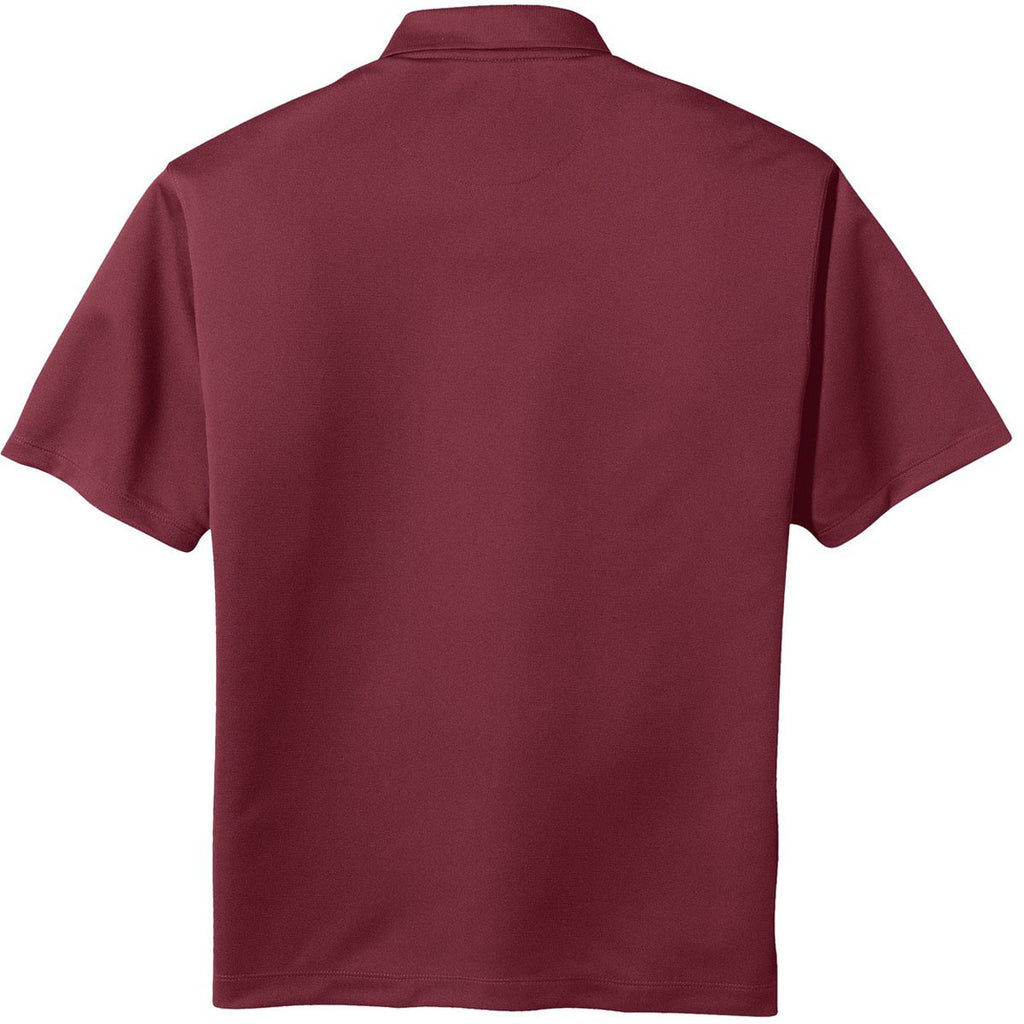 Nike Men's Burgundy Tech Basic Dri-FIT Short Sleeve Polo