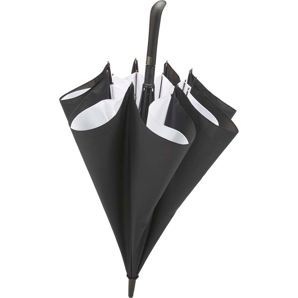 Stromberg Black & White 46" to 58" Expanding Auto Open Umbrella