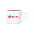 ETS White Monaco Ceramic Mug with Red Lining - 16oz