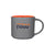 ETS Grey Monaco Ceramic Mug with Orange Lining - 16oz