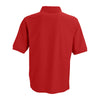 Vantage Men's Red Soft-Blend Double-Tuck Pique Polo