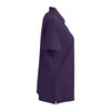 Vantage Women's Purple Soft-Blend Double-Tuck Pique Polo
