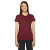 American Apparel Women's Cranberry Fine Jersey Short-Sleeve T-Shirt