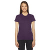 American Apparel Women's Eggplant Fine Jersey Short-Sleeve T-Shirt