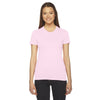 American Apparel Women's Light Pink Fine Jersey Short-Sleeve T-Shirt