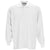 Vantage Men's White Long Sleeve Soft-Blend Double-Tuck Pique Polo