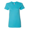 American Apparel Women's Aqua Fine Jersey Short Sleeve T-Shirt