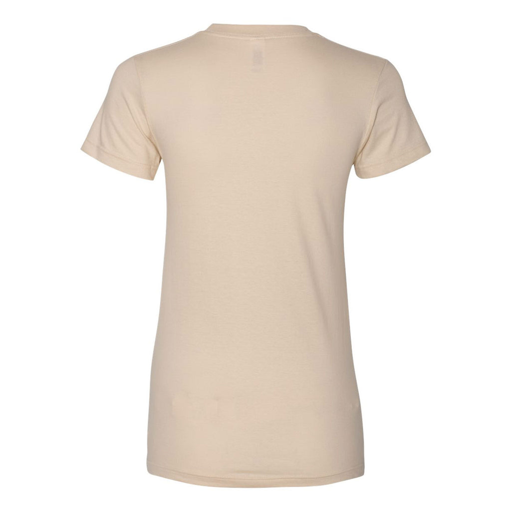 American Apparel Women's Creme Fine Jersey Short Sleeve T-Shirt