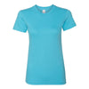American Apparel Women's Turquoise Fine Jersey Short Sleeve T-Shirt