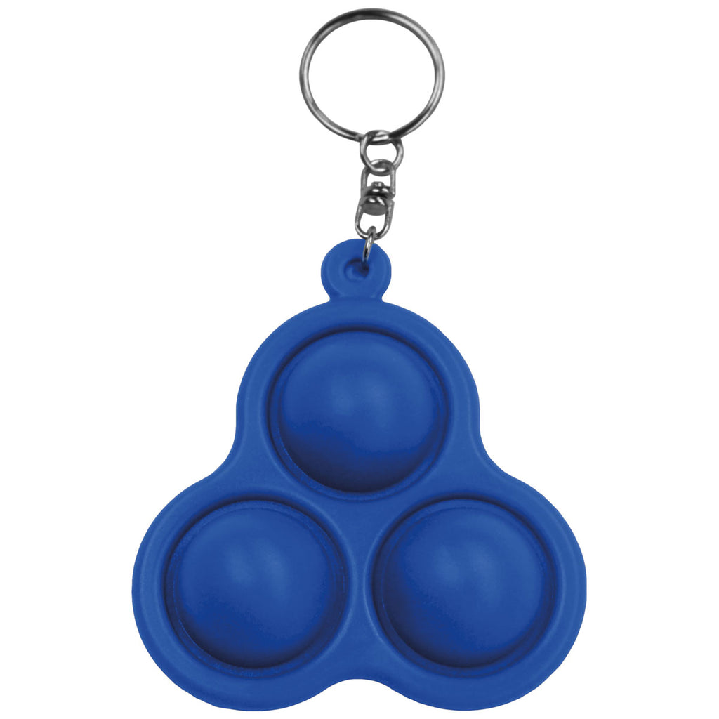 Universal Source Blue Pop 3 Bubbles Keychain