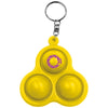 Universal Source Yellow Pop 3 Bubbles Keychain