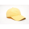 Pacific Headwear Yellow Velcro Adjustable Brushed Cotton Twill Cap