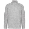 Holloway Men's Athletic Heather Grey Electrify Coolcore 1/2 Zip Pullover