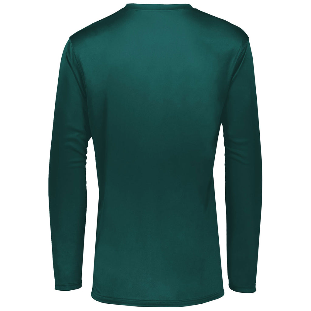 Holloway Men's Dark Green Momentum Long Sleeve Tee