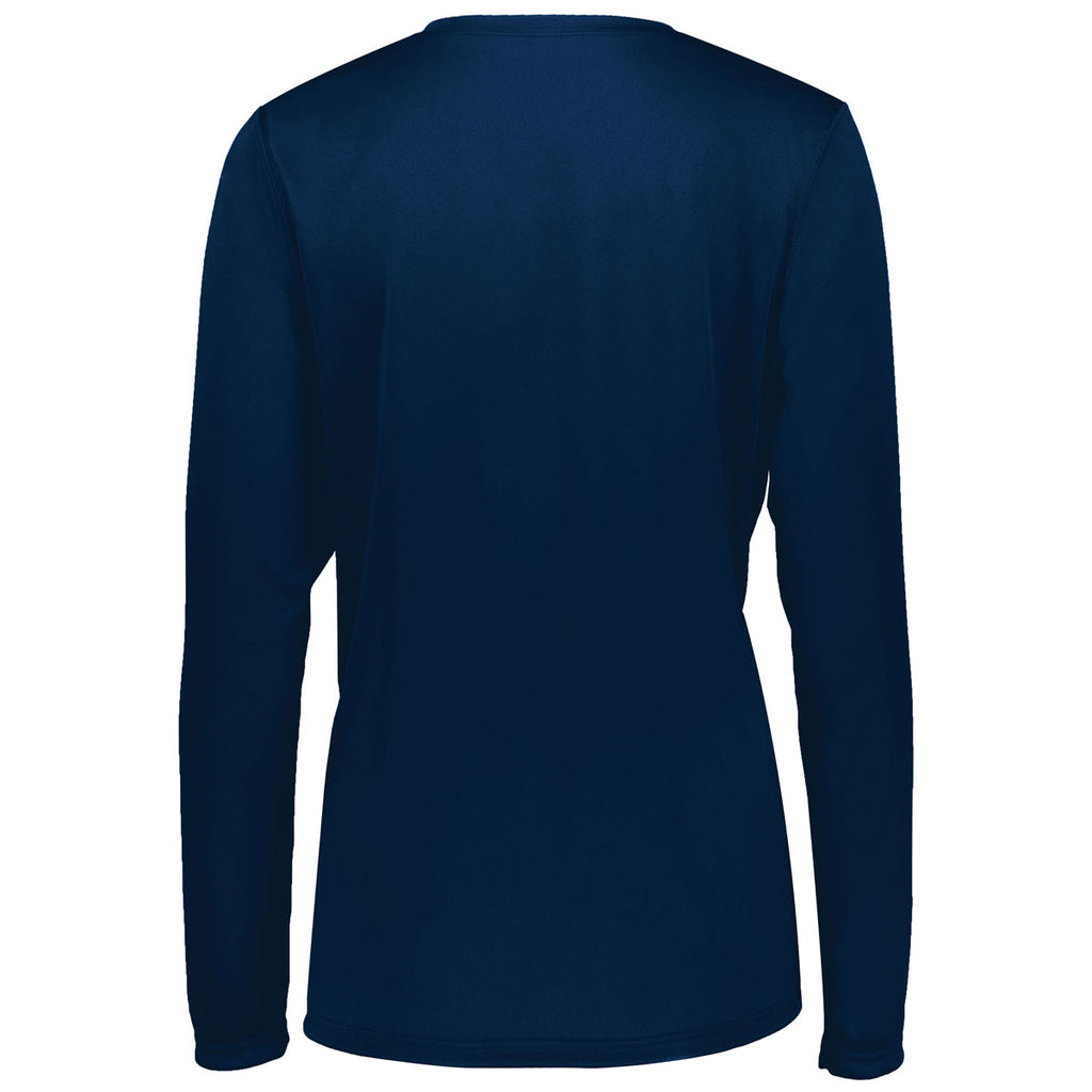 Holloway Women's Navy Momentum Long Sleeve Tee