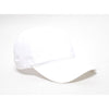 Pacific Headwear White Ladies Velcro Adjustable Brushed Cotton Twill