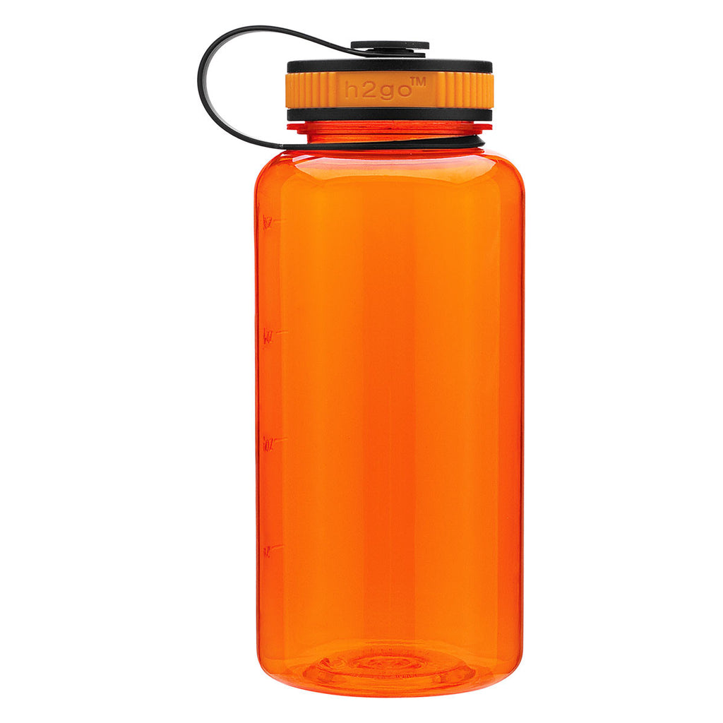 H2Go Tangerine Wide Bottle 34 oz