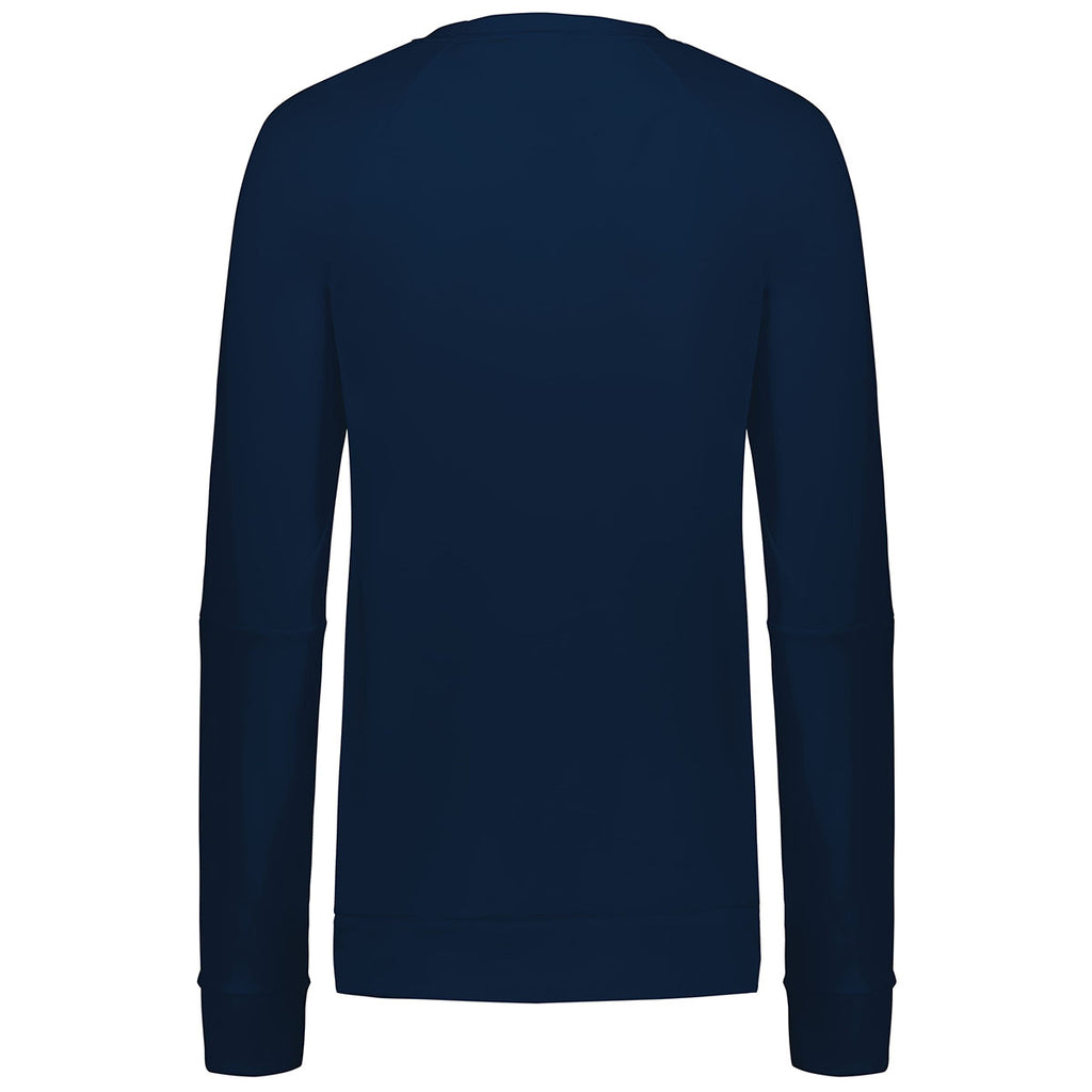 Holloway Women's Navy Momentum Team Fleece Crew