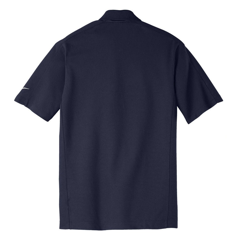Nike Men's Navy Dri-FIT Short Sleeve Pique II Polo
