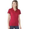 Charles River Women's Red Heather Heathered Polo
