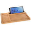 Hit Natural Bamboo Wireless Charging Pad Desktop Organizer