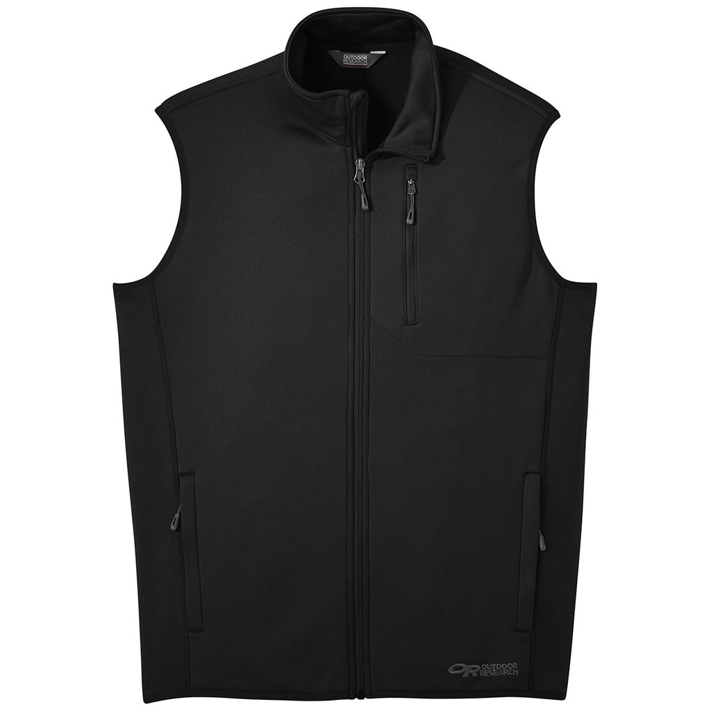 Outdoor Research Men's Black Middle Fork Fleece Vest