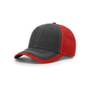 Richardson Red Sideline Charcoal Front with Contrasting Stitching Cap