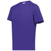 Augusta Sportswear Men's Purple Attain Wicking Short-Sleeve T-Shirt