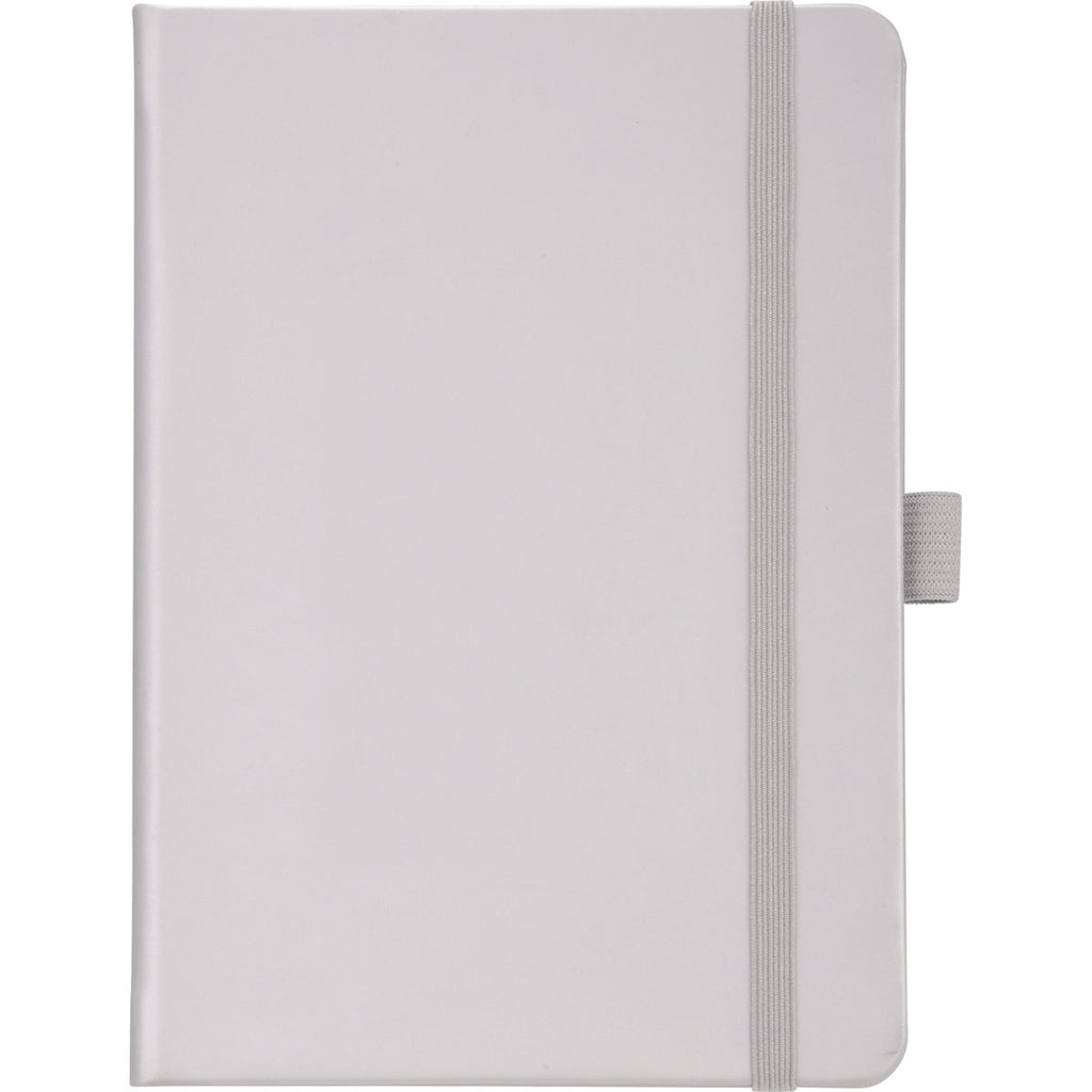 JournalBooks Silver Vienna Hard Bound Notebook (pen sold separately)