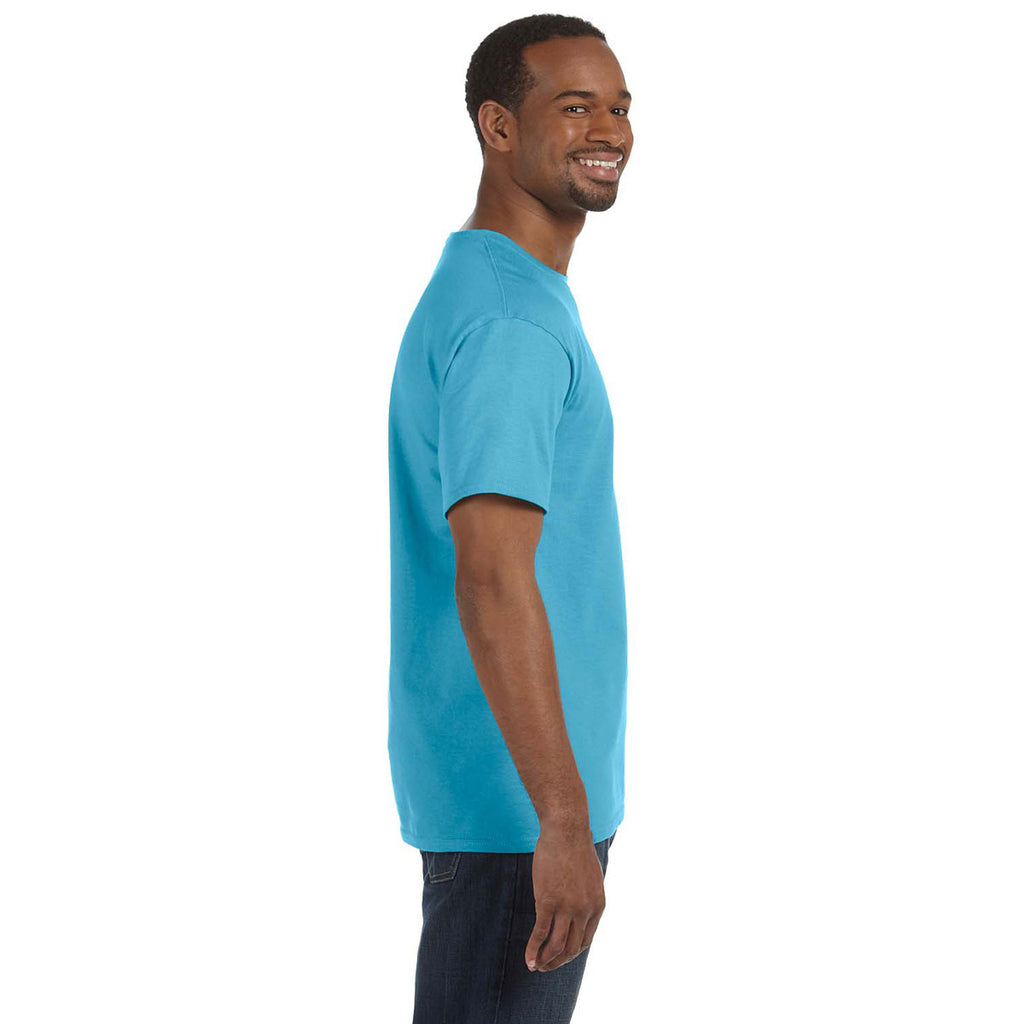 Jerzees Men's Aquatic Blue 5.6 Oz Dri-Power Active T-Shirt