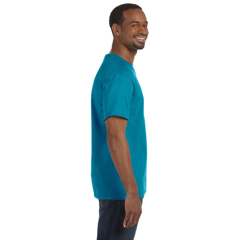 Jerzees Men's California Blue 5.6 Oz Dri-Power Active T-Shirt