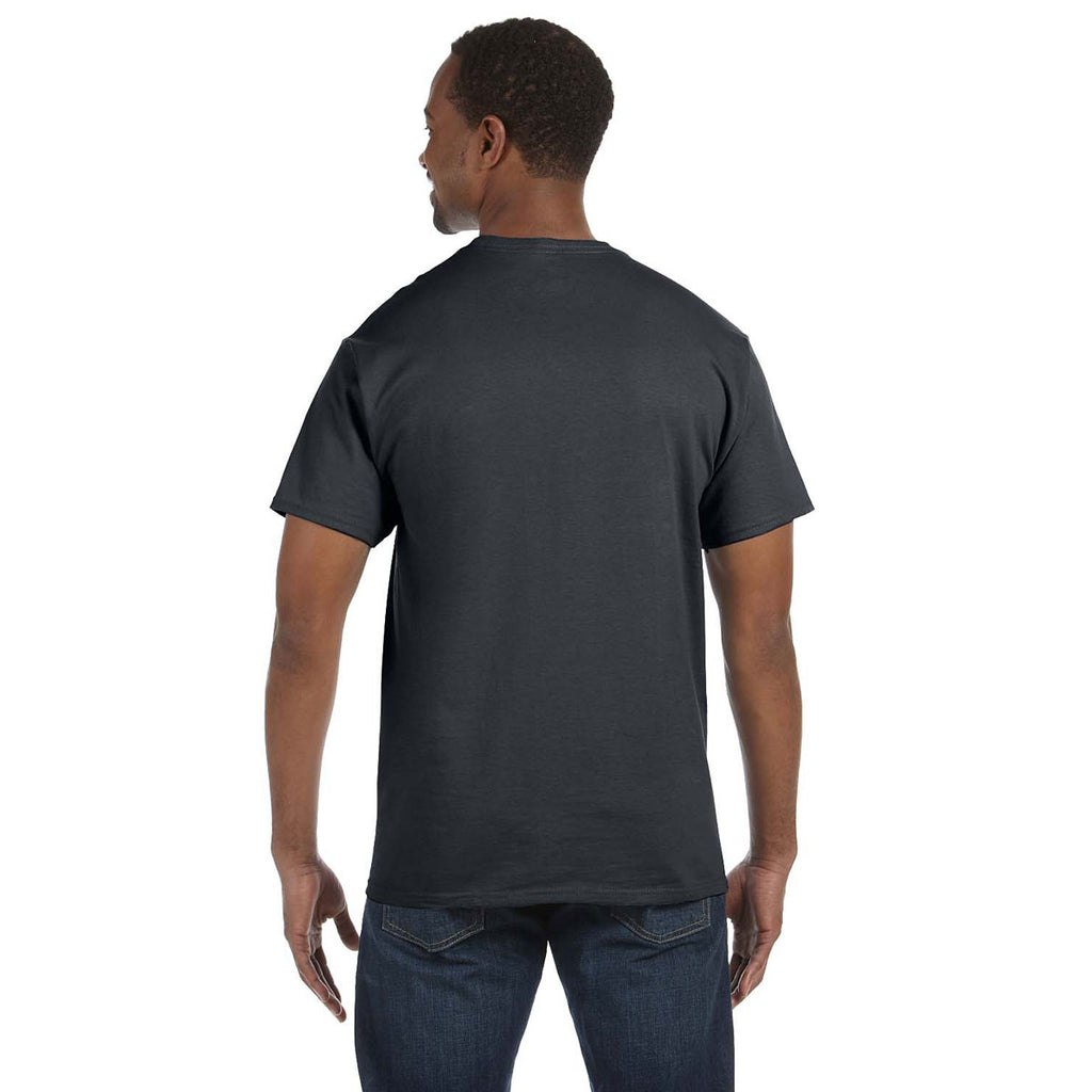 Jerzees Men's Charcoal Grey 5.6 Oz Dri-Power Active T-Shirt