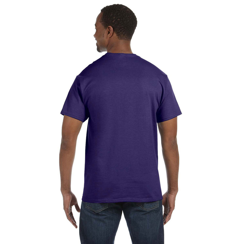 Jerzees Men's Deep Purple 5.6 Oz Dri-Power Active T-Shirt