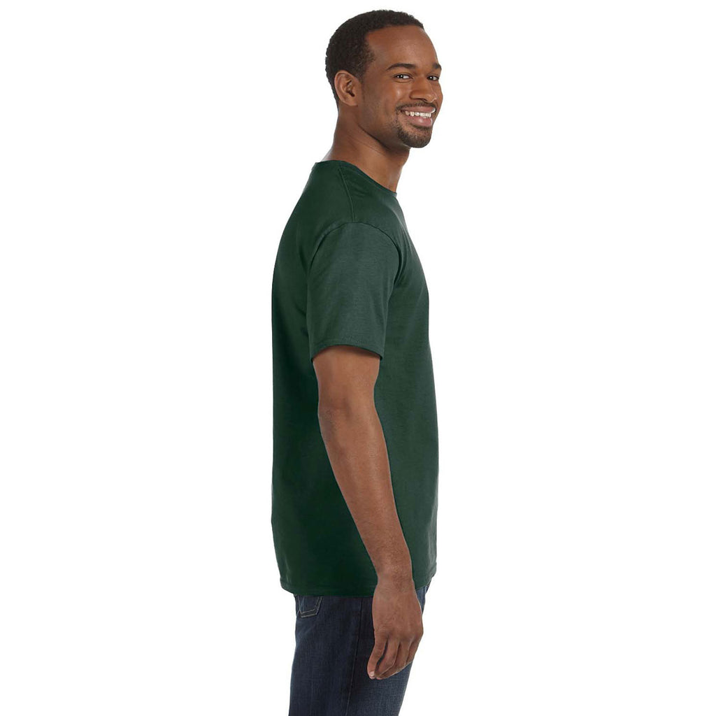 Jerzees Men's Forest Green 5.6 Oz Dri-Power Active T-Shirt