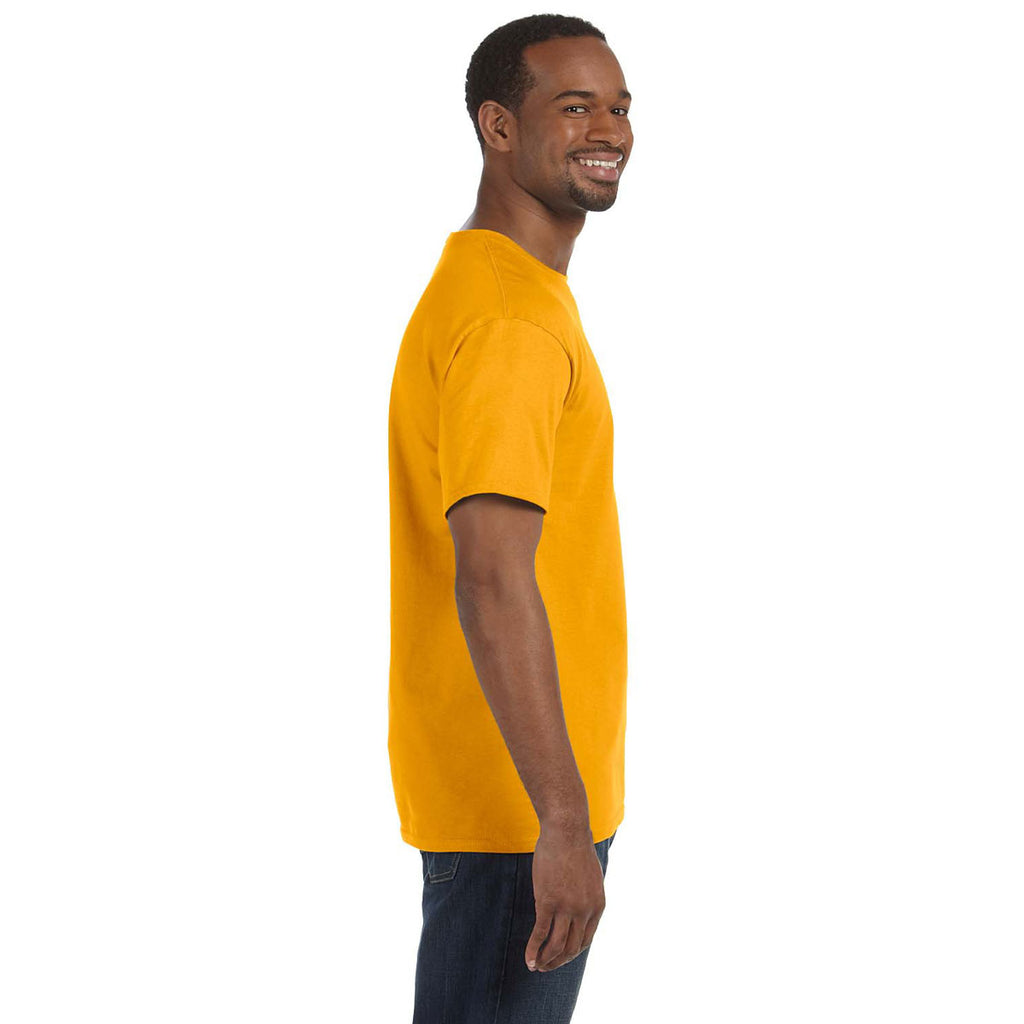 Jerzees Men's Gold 5.6 Oz Dri-Power Active T-Shirt