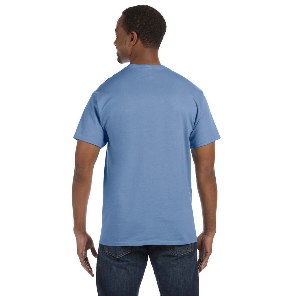 Jerzees Men's Light Blue 5.6 Oz Dri-Power Active T-Shirt